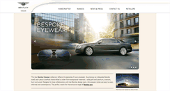 Desktop Screenshot of bentley-eyewear.com